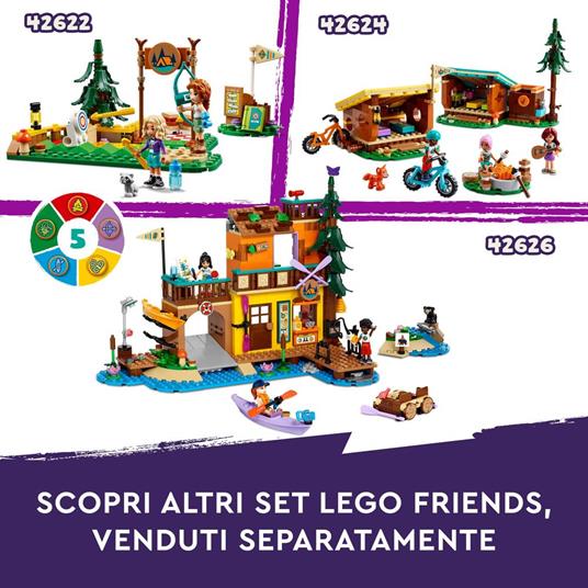 LEGO Friends 42622 Tiro con l'Arco al Campo Avventure, Giochi Sportivi per Bambini 6+ con Frecce Giocattolo e 2 Mini Bamboline - 8