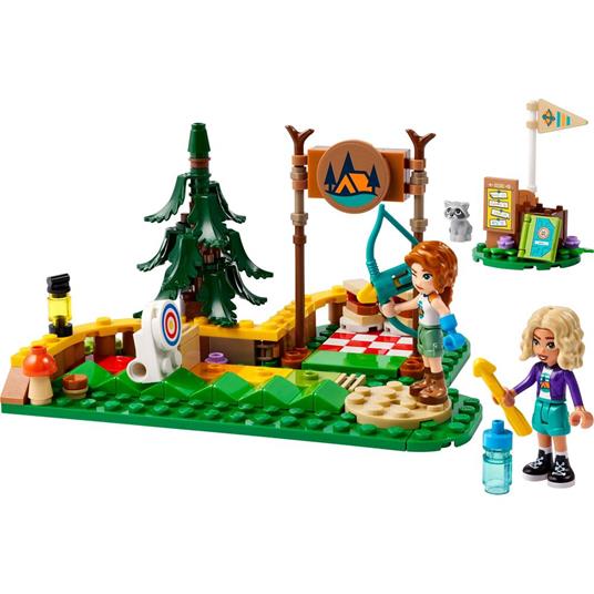 LEGO Friends 42622 Tiro con l'Arco al Campo Avventure, Giochi Sportivi per Bambini 6+ con Frecce Giocattolo e 2 Mini Bamboline - 9