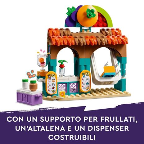 LEGO Friends 42625 Bancarella dei Frullati sulla Spiaggia, Giochi per Bambini 6+ con 2 Mini Bamboline, Buggy e Cibo Giocattolo - 3