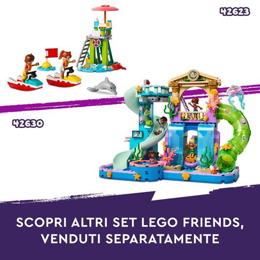 LEGO Friends 42625 Bancarella dei Frullati sulla Spiaggia, Giochi per Bambini 6+ con 2 Mini Bamboline, Buggy e Cibo Giocattolo - 6