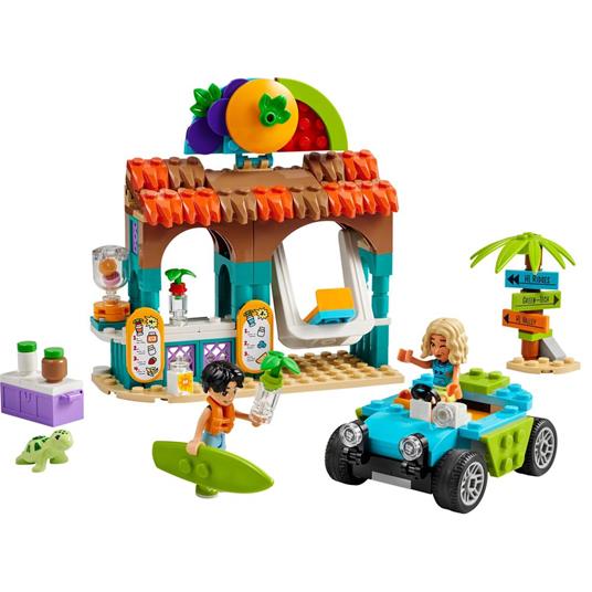 LEGO Friends 42625 Bancarella dei Frullati sulla Spiaggia, Giochi per Bambini 6+ con 2 Mini Bamboline, Buggy e Cibo Giocattolo - 9