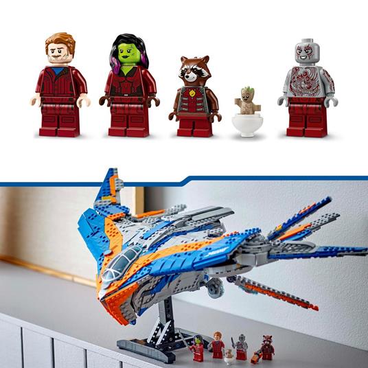 LEGO Marvel 76286 Guardiani della Galassia: Milano, Astronave Giocattolo con 4 Supereroi, Regalo per Bambini 12+ da Collezione - 6