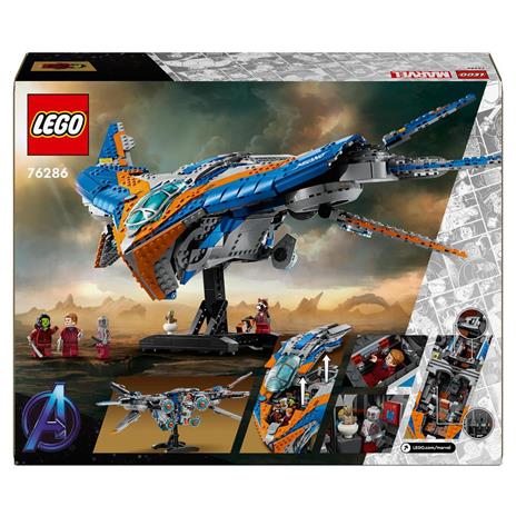 LEGO Marvel 76286 Guardiani della Galassia: Milano, Astronave Giocattolo con 4 Supereroi, Regalo per Bambini 12+ da Collezione - 8