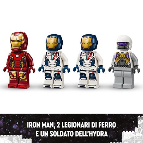 LEGO Marvel 76288 Iron Man e Legione di Ferro vs. Soldato Hydra Giocattolo Costruibile, Giochi Bambini 6+ Fan dei Supereroi - 6