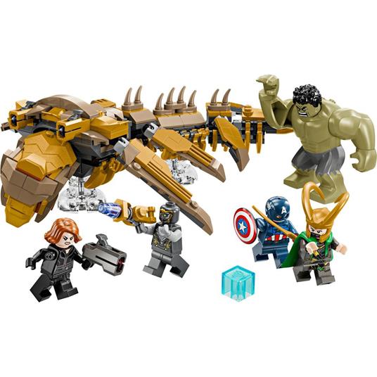 LEGO Marvel 76290 Avengers vs. Leviathan, Figura Giocattolo Costruibile con Minifigure di Supereroi, Giochi per Bambini 7+ - 7