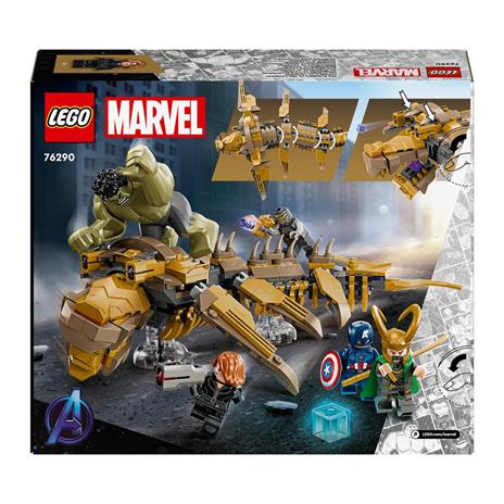 LEGO Marvel 76290 Avengers vs. Leviathan, Figura Giocattolo Costruibile con Minifigure di Supereroi, Giochi per Bambini 7+ - 8