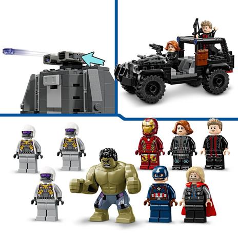 LEGO Marvel 76291 Avengers Assemble: Age of Ultron, Set Modulare da Costruire con 8 Minifigure, Giochi per Bambini 10+ - 5