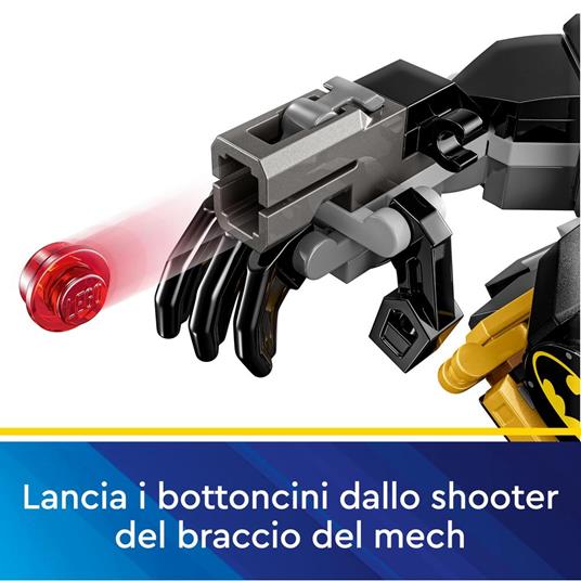 LEGO DC 76270 Armatura Mech di Batman, Action Figure Giocattolo, Robot Snodabile da Collezione, Giochi Creativi per Bambini 6+ - 5