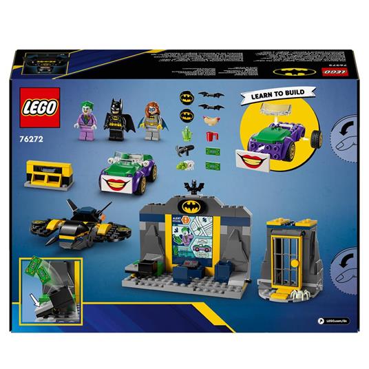 LEGO DC 76272 Batcaverna con Batman, Batgirl e The Joker, Giocattolo con Action Figure dei Supereroi, Giochi per Bambini 4+ - 9