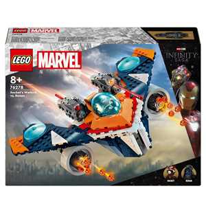 Giocattolo LEGO Marvel 76278 Warbird di Rocket vs. Ronan, Astronave Giocattolo per Bambini di 8+ Anni, Regalo Guardiani della Galassia LEGO