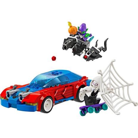 LEGO Marvel 76279 Auto da Corsa di Spider-Man e Venom Goblin, Gioco per Bambini di 7+ Anni, Veicoli Giocattolo dei Supereroi - 7