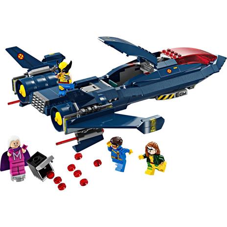 LEGO Marvel 76281 X-Jet di X-Men, Aereo Giocattolo per Bambini di 8+ Anni, Modellino da Costruire con Minifigure di Supereroi - 7