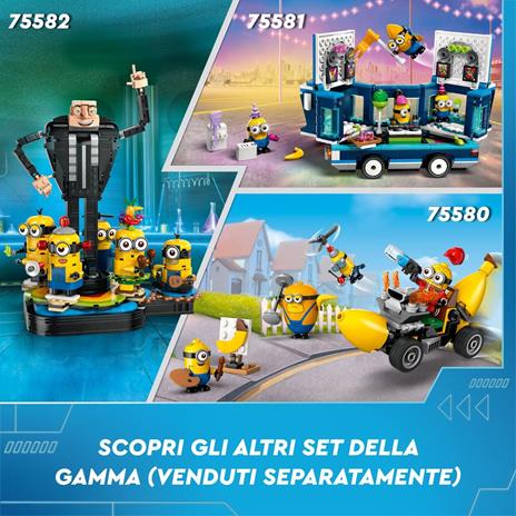 LEGO Cattivissimo Me 75583 I Minions e la Villa della Famiglia di Gru con 2 Case Giocattolo da Costruire per Bambini 8+ - 7