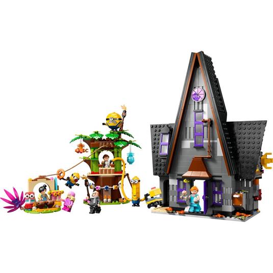 LEGO Cattivissimo Me 75583 I Minions e la Villa della Famiglia di Gru con 2 Case Giocattolo da Costruire per Bambini 8+ - 8