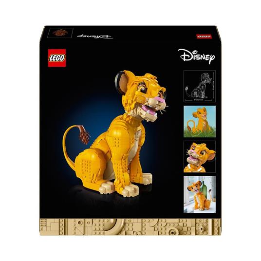 LEGO | Disney 43247 Giovane Simba, Re Leone, Modellino da Costruire Snodabile per Adulti da Collezione, Idea Regalo Lui o Lei - 9