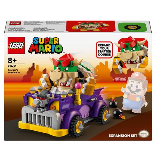 LEGO Super Mario 71431 Pack di Espansione Il Bolide di Bowser, Giochi Bambini 8+ Anni con Personaggio e Macchina Giocattolo