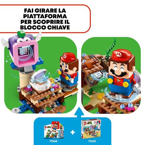 LEGO Super Mario 71432 Pack di Espansione Il Veliero Sommerso di Dorrie Giochi Bambini 7+ con Barca Giocattolo e 4 Personaggi - 4