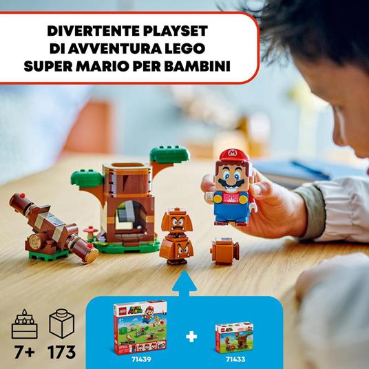 LEGO Super Mario 71433 Parco Giochi dei Goomba, Set Nintendo da Collezione per Bambini 7+ Anni con 3 Personaggi, Idea Regalo - 2