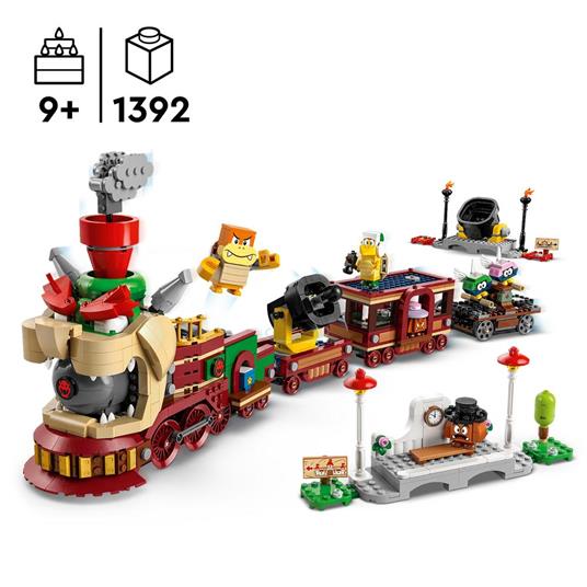 LEGO Super Mario 71437 Bowser Express, Treno Giocattolo da Costruire con 6 Personaggi Nintendo, Giochi Bambini 9+ da Collezione - 3