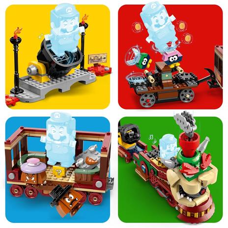 LEGO Super Mario 71437 Bowser Express, Treno Giocattolo da Costruire con 6 Personaggi Nintendo, Giochi Bambini 9+ da Collezione - 5