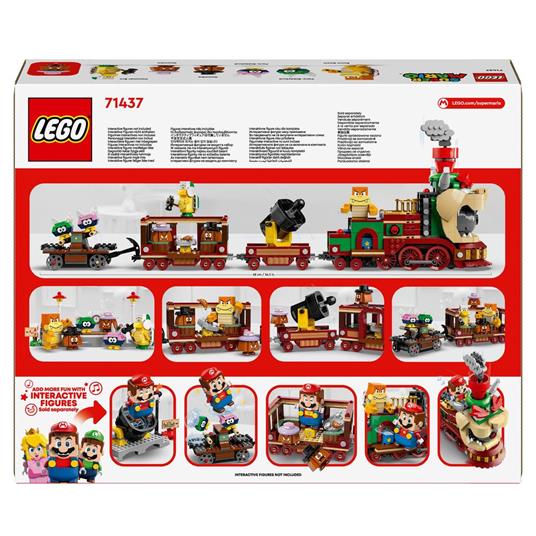 LEGO Super Mario 71437 Bowser Express, Treno Giocattolo da Costruire con 6 Personaggi Nintendo, Giochi Bambini 9+ da Collezione - 9