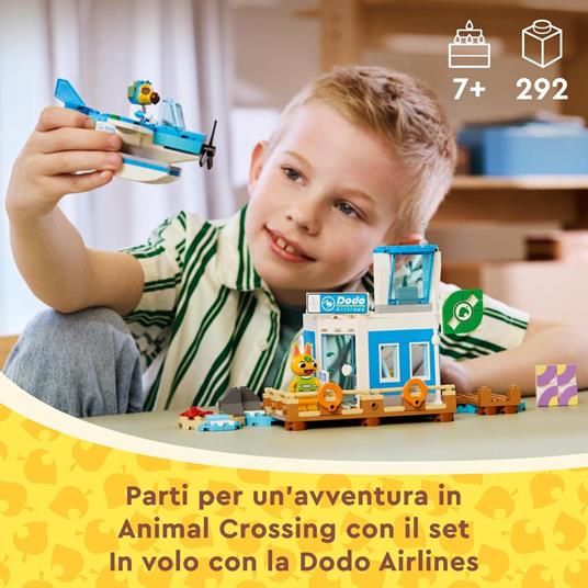 LEGO Animal Crossing 77051 In Volo con la Dodo Airlines, Aeroporto e Aereo Giocattolo con 2 Personaggi, Giochi per Bambini 7+ - 2