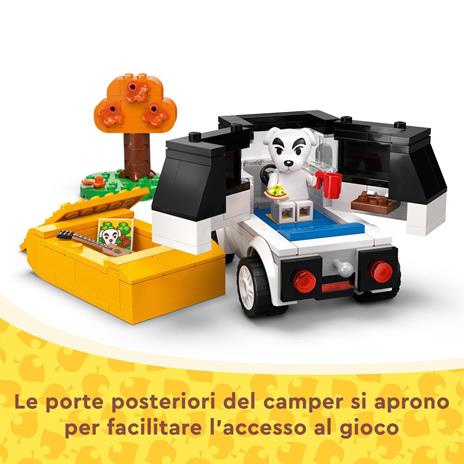 LEGO Animal Crossing 77052 Concerto in Piazza con K.K., Casa Giocattolo, Caffè e Veicolo da Costruire, Giochi per Bambini 7+ - 5