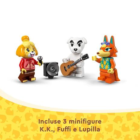 LEGO Animal Crossing 77052 Concerto in Piazza con K.K., Casa Giocattolo, Caffè e Veicolo da Costruire, Giochi per Bambini 7+ - 6