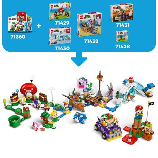 LEGO Super Mario 71428 Pack di Espansione Yoshi nella Foresta Fuovolosa, Giochi per Bambini di 6+ con 2 Personaggi Giocattolo - 6