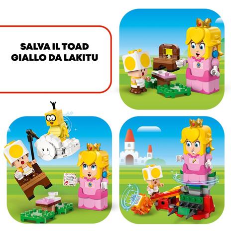 LEGO Super Mario 71441 Avventure di LEGO Peach Interattiva, Giocattolo con Personaggi e Principessa Nintendo per Bambini 6+ - 4