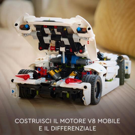 LEGO Technic 42184 Hypercar Koenigsegg Jesko Absolut Bianca, Macchina Giocattolo da Costruire, Modellino di Auto Bambini 10+ - 3