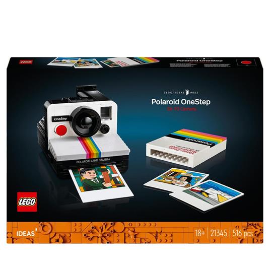 LEGO Ideas Fotocamera Polaroid OneStep SX-70 21345 Modellismo da Costruire  per Adulti, Regali Creativi, Oggetti da Collezione - LEGO - LEGO Ideas -  Set mattoncini - Giocattoli | IBS