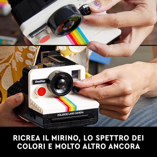 LEGO Ideas Fotocamera Polaroid OneStep SX-70 21345 Modellismo da Costruire  per Adulti, Regali Creativi, Oggetti da Collezione - LEGO - LEGO Ideas -  Set mattoncini - Giocattoli