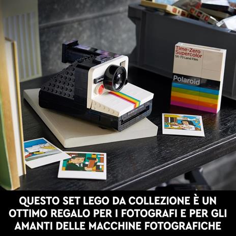 LEGO Ideas Fotocamera Polaroid OneStep SX-70 21345 Modellismo da Costruire per Adulti, Regali Creativi, Oggetti da Collezione - 6