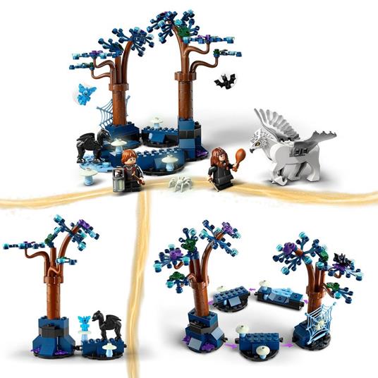 LEGO Harry Potter 76432 Foresta Proibita: Creature Magiche, Set con Animali Giocattolo Fantasy, Gioco per Bambini di 8+ Anni - 4