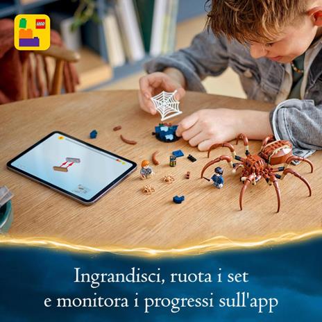 LEGO Harry Potter 76434 Aragog nella Foresta Proibita, Ragno Giocattolo con Parti Snodabili, Giochi di Magia per Bambini 7+ - 7