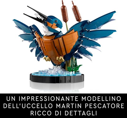 LEGO Icons 10331 Martin Pescatore, Kit di Modellismo per Adulti, Idea Regalo per Arredamento Casa o Ufficio, Hobby Creativo - 3