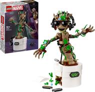 LEGO Marvel 76297 Groot Ballerino, Personaggio Giocattolo con Funzione Danzante, Giochi Animati Bambini 7+ Fan degli Avengers