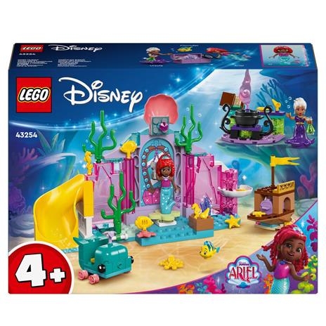 LEGO | Disney 43254 La Caverna di Cristallo di Ariel Giocattolo da Costruire, Giochi per Bambini 4+ Anni con la Sirenetta