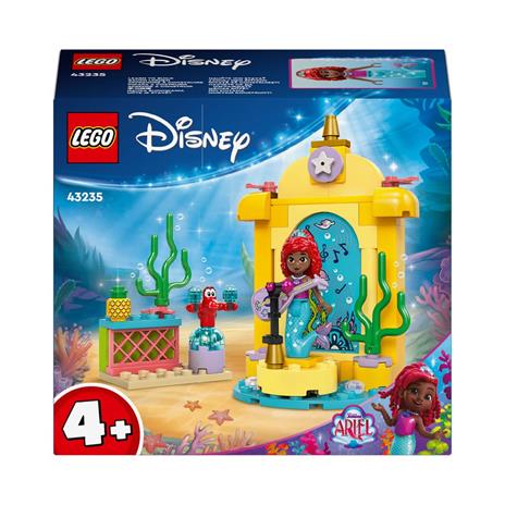 LEGO | Disney 43235 Il Palcoscenico Musicale di Ariel, Giochi Creativi per Bambini 4+ con 2 Personaggi Iconici, Idea Regalo