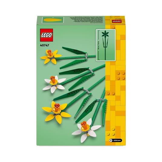 LEGO Creator 40747 Narcisi, Fiori Finti per Bambini 8+, Bouquet