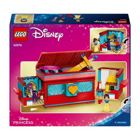 LEGO | Disney 43276 Portagioie di Biancaneve Giocattolo, Giochi per Bambini 6+ con Braccialetto Principesse Personalizzabile - 10