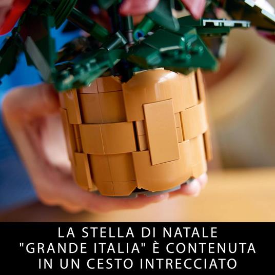 LEGO Icons 10370 Stella di Natale, Fiori Finti Fai da Te per Adulti, Decorazione Natalizia, Idea Regalo per Uomo e Donna - 4