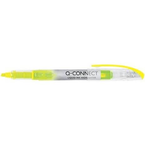 Evidenziatore a penna Q-Connect 1-4 mm giallo KF00395 (Conf.12)