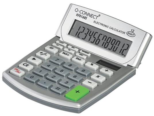 Calcolatrice solare da tavolo Q-Connect media 12 a cifre KF01605 -  Q-Connect - Cartoleria e scuola | IBS