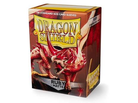 Bustine Standard Dragon Shield Matte 100 (Rubino)