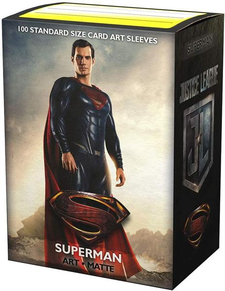 100 Bustine Matte Standard Art Justice League Superman - 4