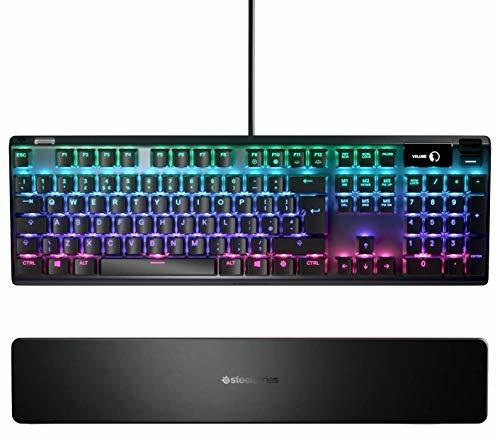 SteelSeries Apex 7 Tastiera meccanica per videogiochi Smart Display OLED Porta USB e controlli multimediali Retroilluminazione LED RGB Switch Blu Layout QWERTY inglese - 2