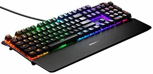 SteelSeries Apex 7 Tastiera meccanica per videogiochi Smart Display OLED Porta USB e controlli multimediali Retroilluminazione LED RGB Switch Blu Layout QWERTY inglese - 4