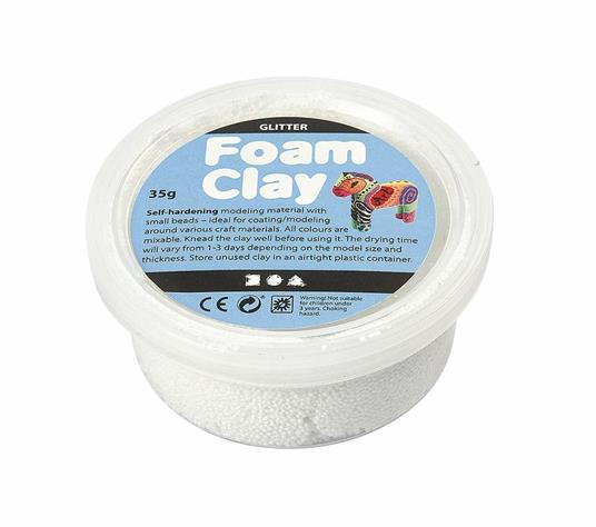 Creativ Company Foam Clay Argilla da modellazione 35 g Bianco 1 pz